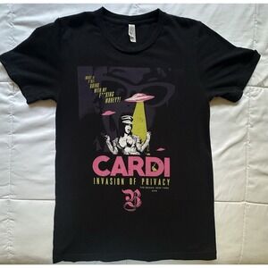CARDI B‎ INVASION OF PRIVACY Shirt 2018 Size Small Graphic RARE